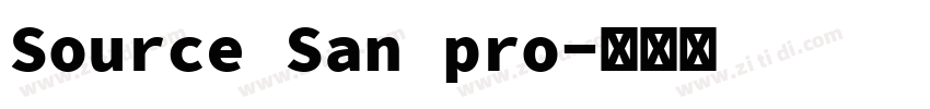 Source San pro字体转换 Source San pro字体转换